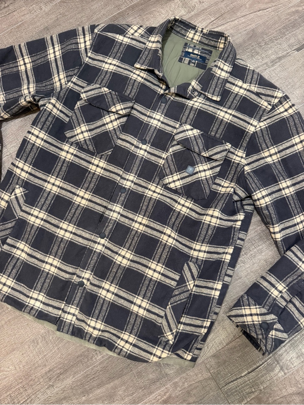 Roark Flannel Plaid Shirt Jacket - size XL - Picture 11 of 11
